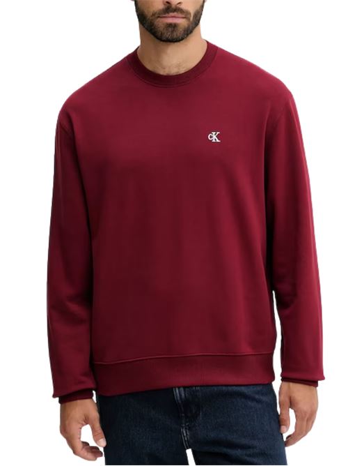 Felpa girocollo in cotone Calvin Klein Jeans | LV04RC296GWCV